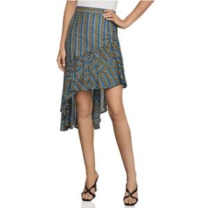 BCBG Max Azria Asymmetrical Ruffle Skirt